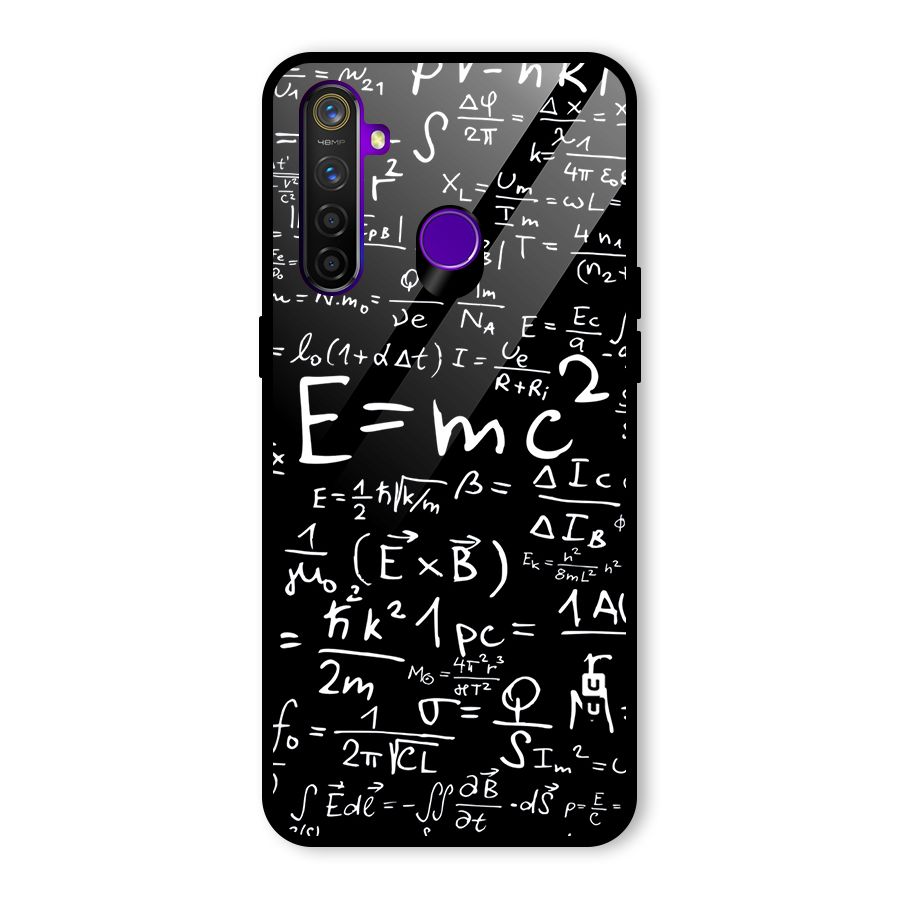 Physics Equation Glass Back Case for Realme 5 Pro