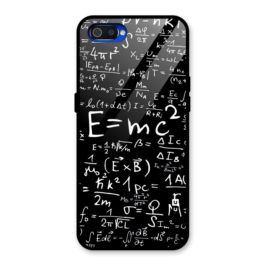 Physics Equation Glass Back Case for Realme C2