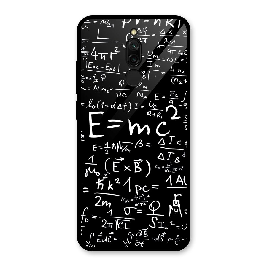 Physics Equation Glass Back Case for Redmi 8