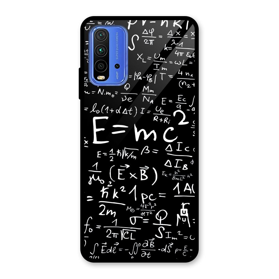 Physics Equation Glass Back Case for Redmi 9 Power