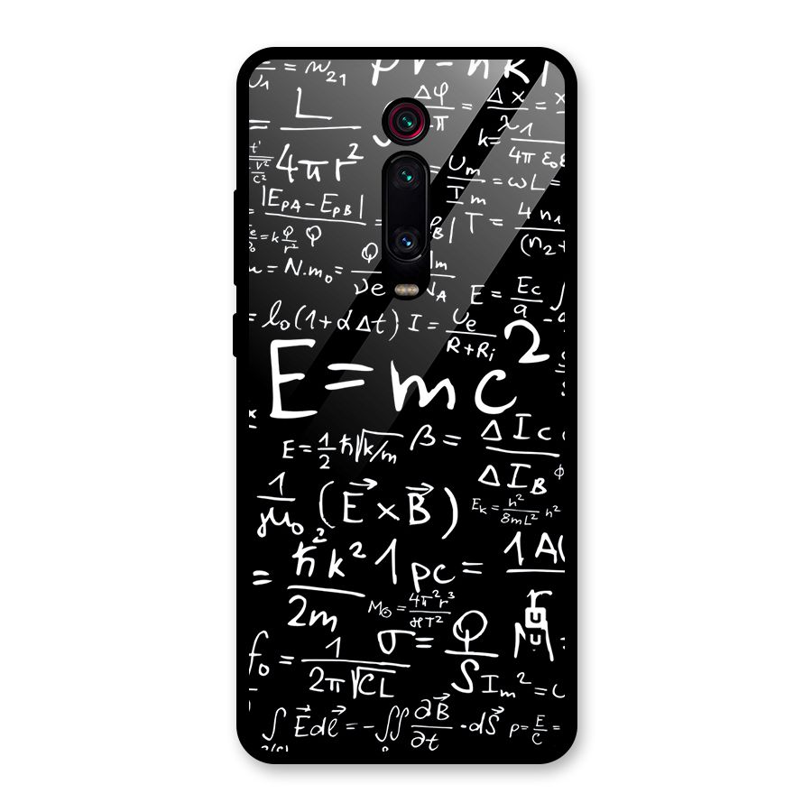Physics Equation Glass Back Case for Redmi K20