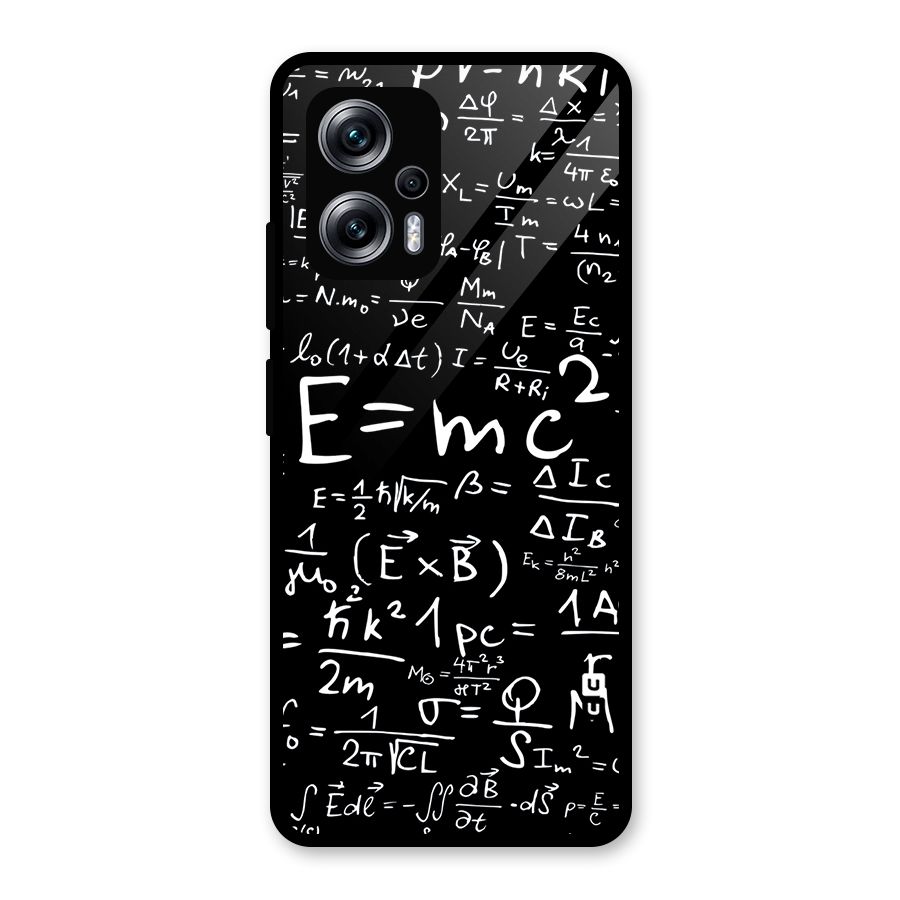 Physics Equation Glass Back Case for Redmi K50i