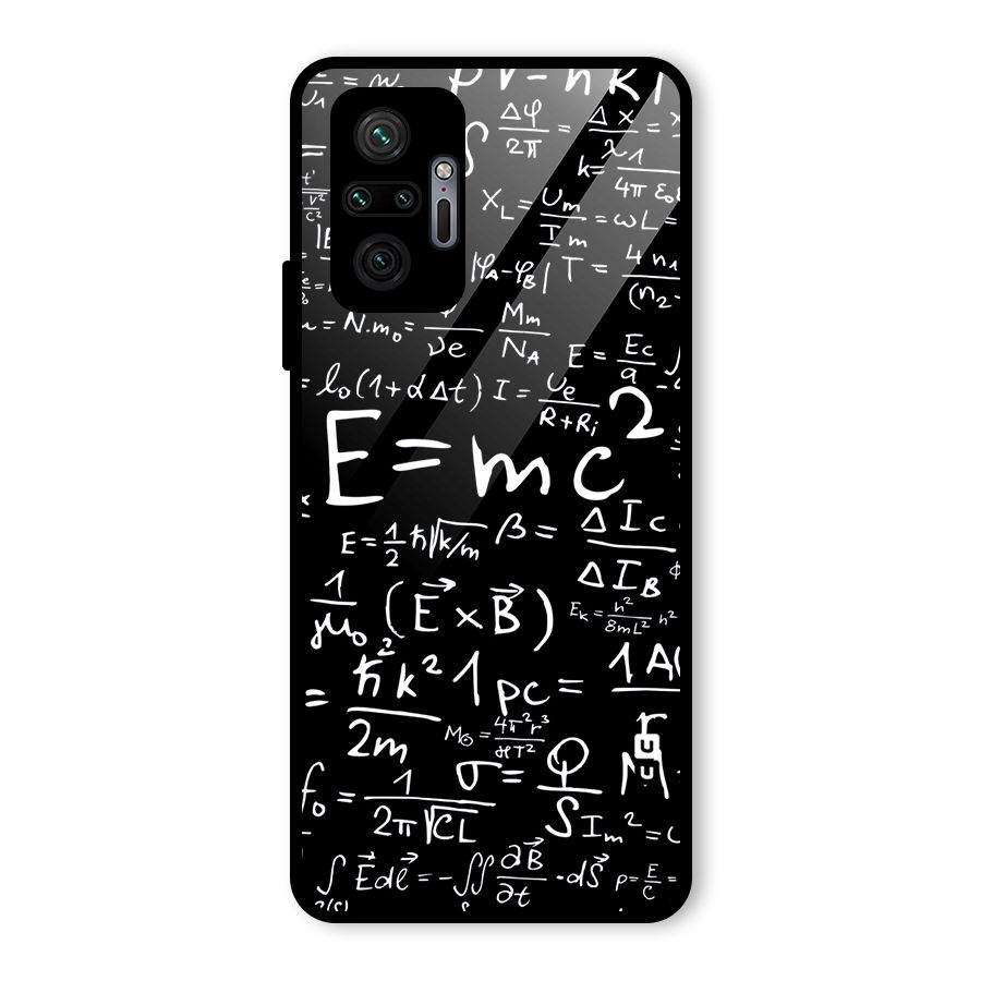 Physics Equation Glass Back Case for Redmi Note 10 Pro Max