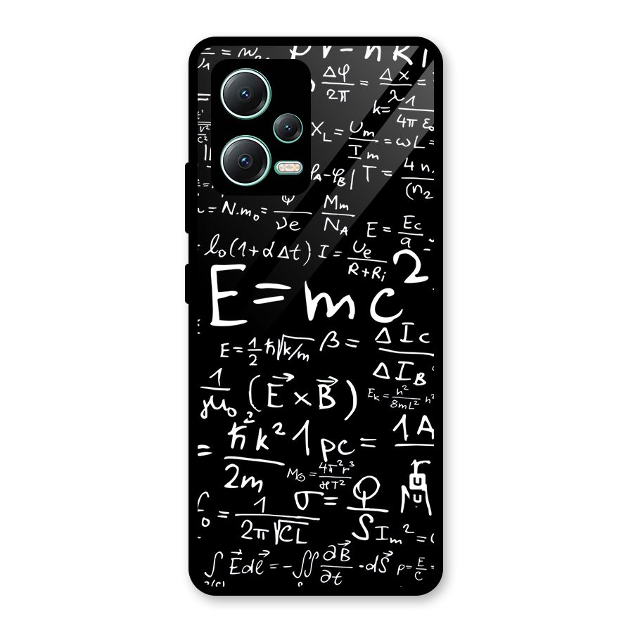 Physics Equation Glass Back Case for Redmi Note 12 5G