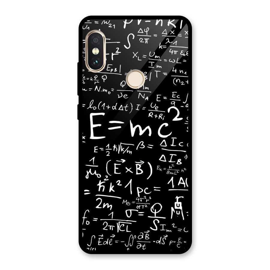 Physics Equation Glass Back Case for Redmi Note 5 Pro