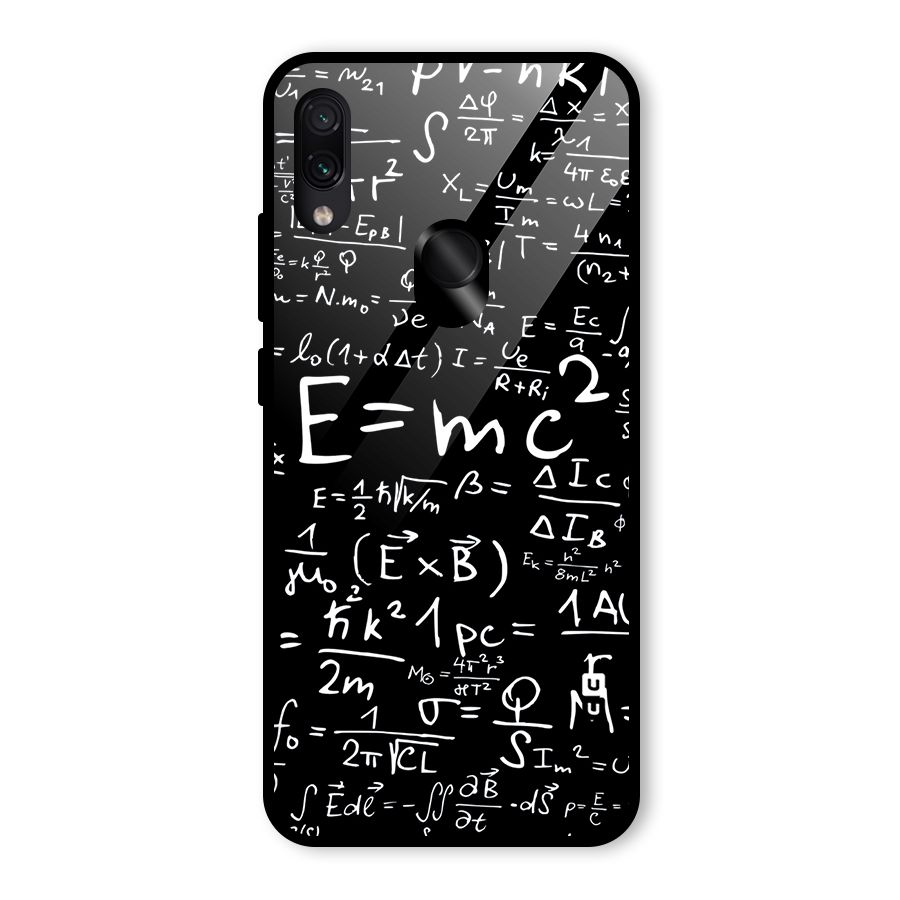 Physics Equation Glass Back Case for Redmi Note 7S