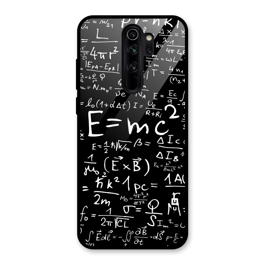 Physics Equation Glass Back Case for Redmi Note 8 Pro