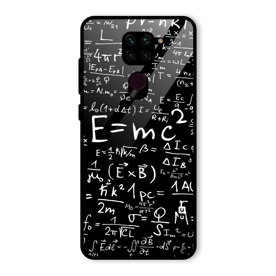 Physics Equation Glass Back Case for Redmi Note 9