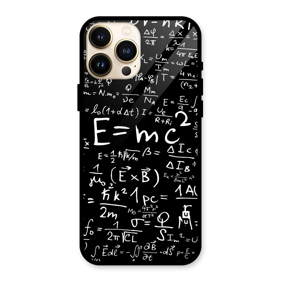 Physics Equation Glass Back Case for iPhone 13 Pro Max