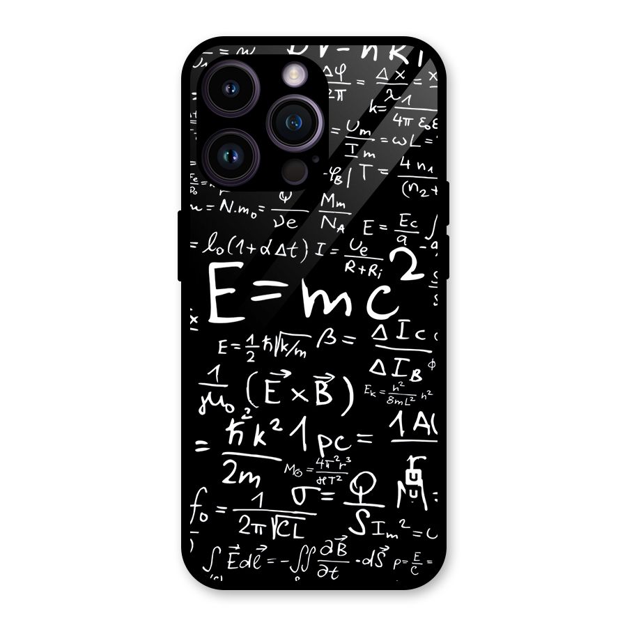Physics Equation Glass Back Case for iPhone 14 Pro Max