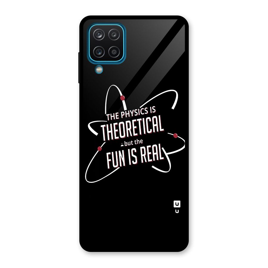 Physics Theoretical Fun Real Glass Back Case for Galaxy A12