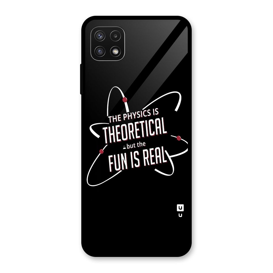 Physics Theoretical Fun Real Glass Back Case for Galaxy A22 5G