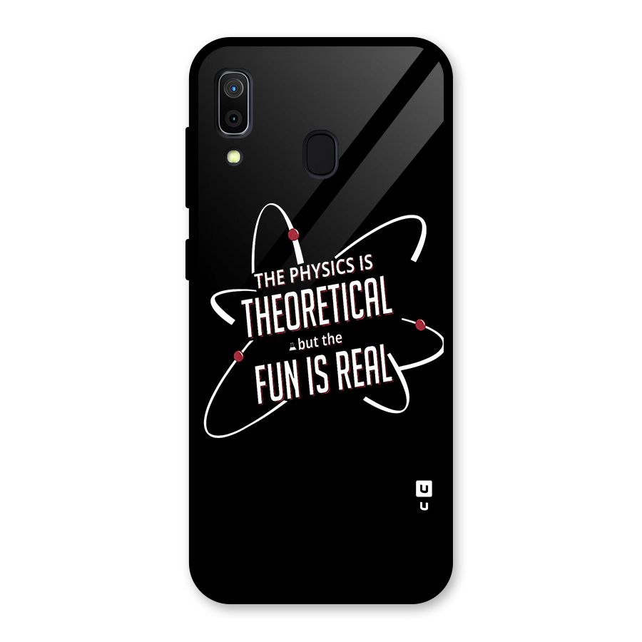 Physics Theoretical Fun Real Glass Back Case for Galaxy A30