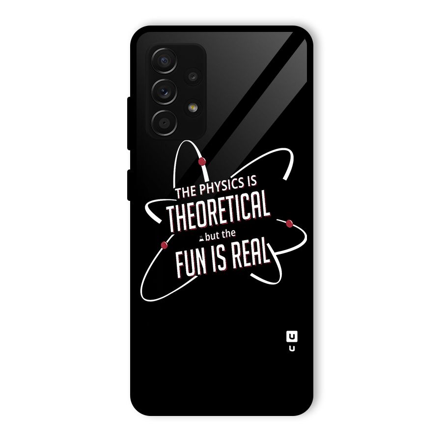 Physics Theoretical Fun Real Glass Back Case for Galaxy A53 5G