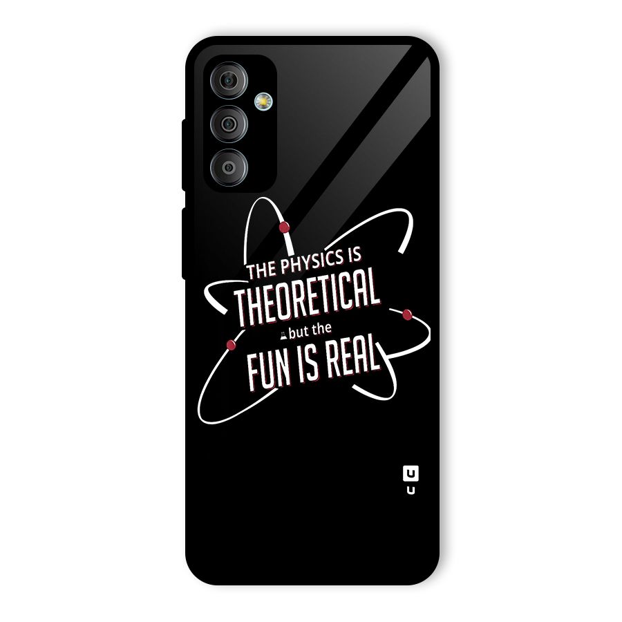 Physics Theoretical Fun Real Glass Back Case for Galaxy F23