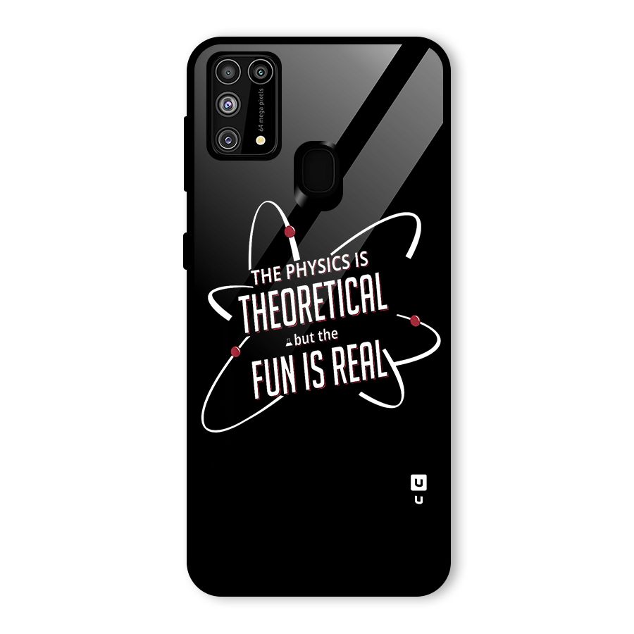 Physics Theoretical Fun Real Glass Back Case for Galaxy F41