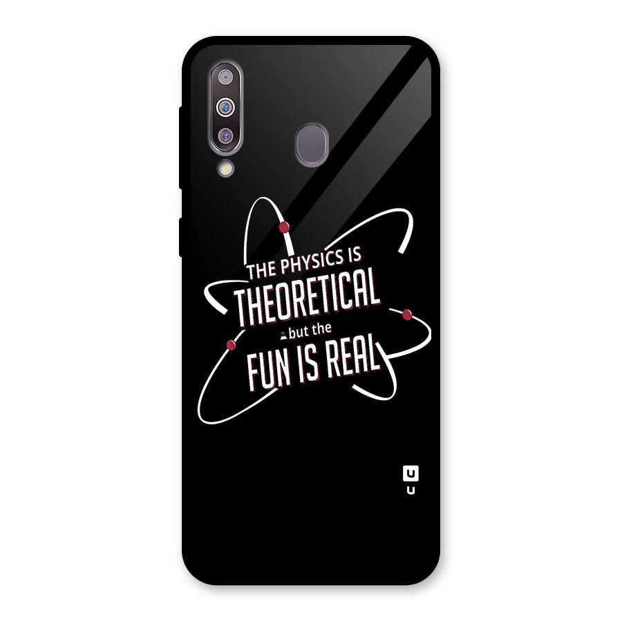 Physics Theoretical Fun Real Glass Back Case for Galaxy M30