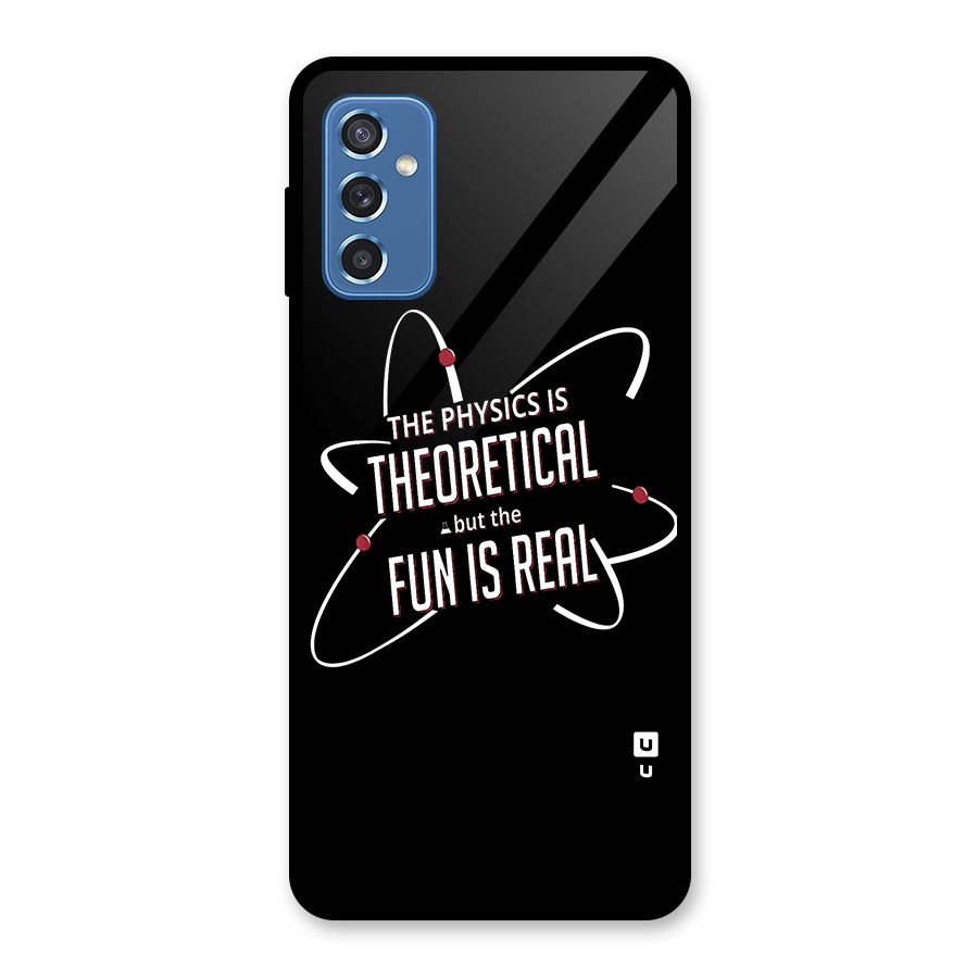 Physics Theoretical Fun Real Glass Back Case for Galaxy M52 5G