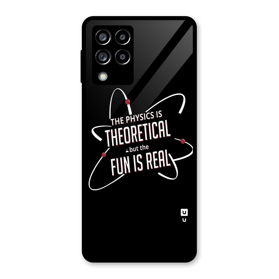 Physics Theoretical Fun Real Glass Back Case for Galaxy M53 5G