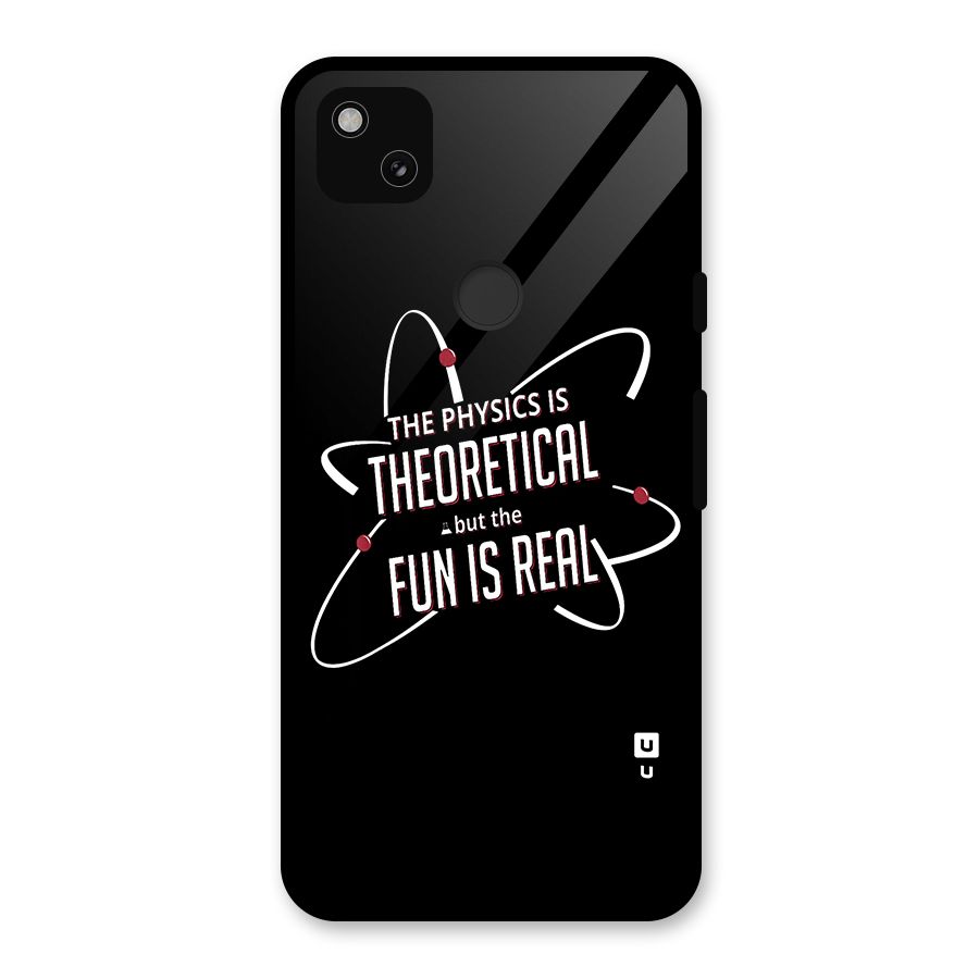Physics Theoretical Fun Real Glass Back Case for Google Pixel 4a