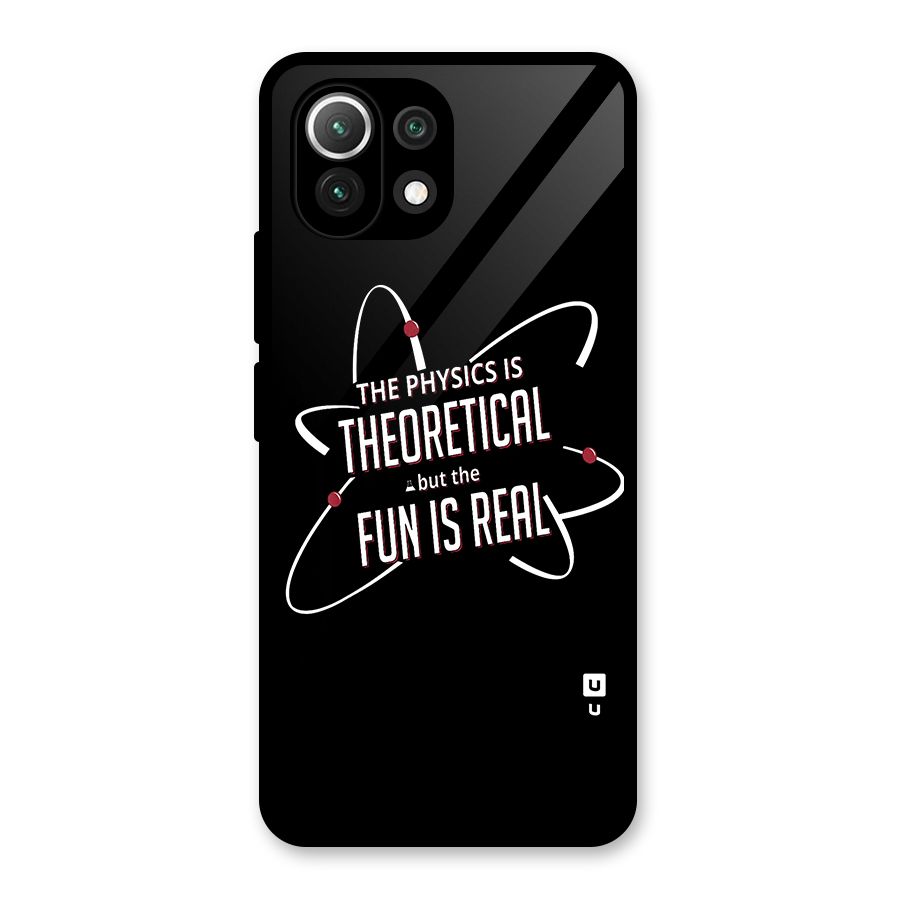 Physics Theoretical Fun Real Glass Back Case for Mi 11 Lite