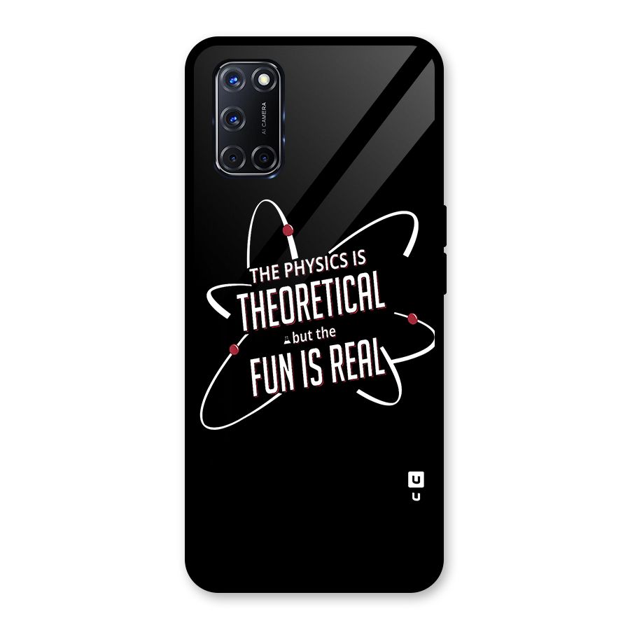 Physics Theoretical Fun Real Glass Back Case for Oppo A52