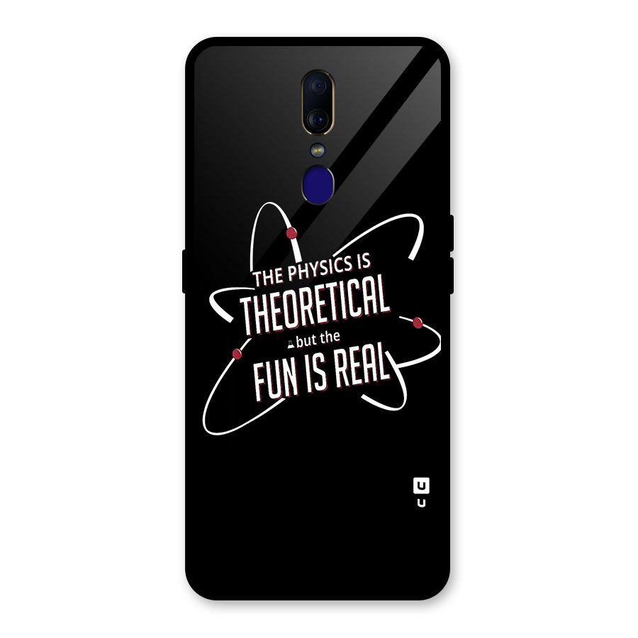 Physics Theoretical Fun Real Glass Back Case for Oppo F11