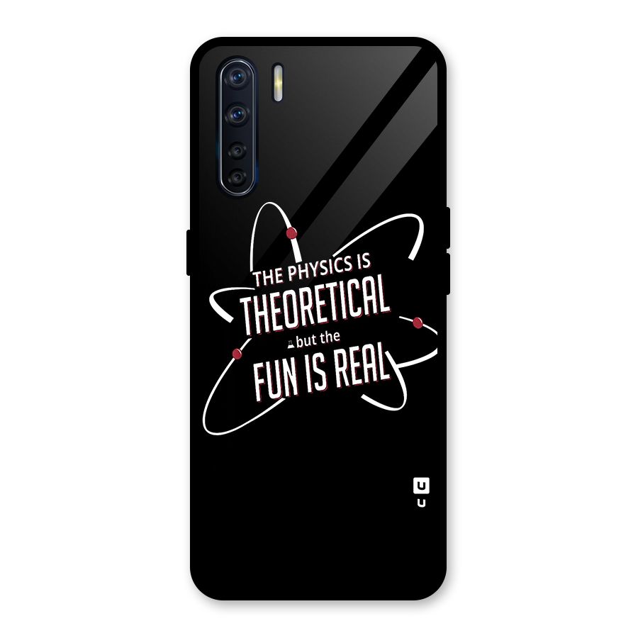 Physics Theoretical Fun Real Glass Back Case for Oppo F15
