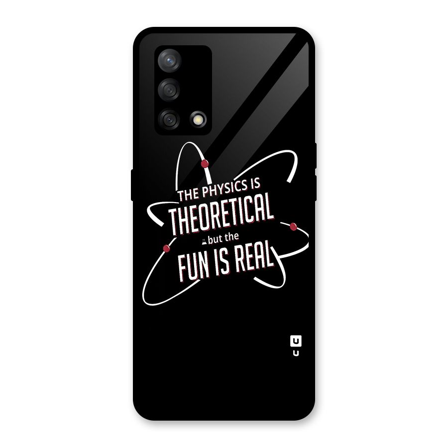 Physics Theoretical Fun Real Glass Back Case for Oppo F19