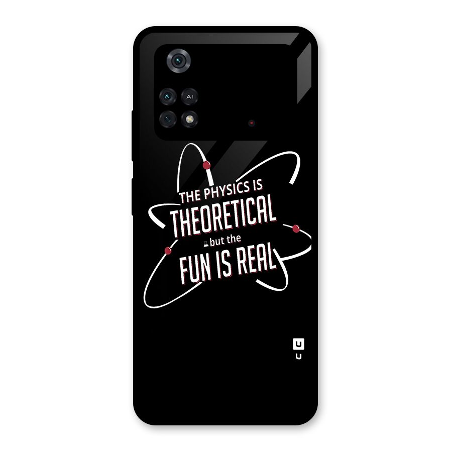 Physics Theoretical Fun Real Glass Back Case for Poco M4 Pro 4G