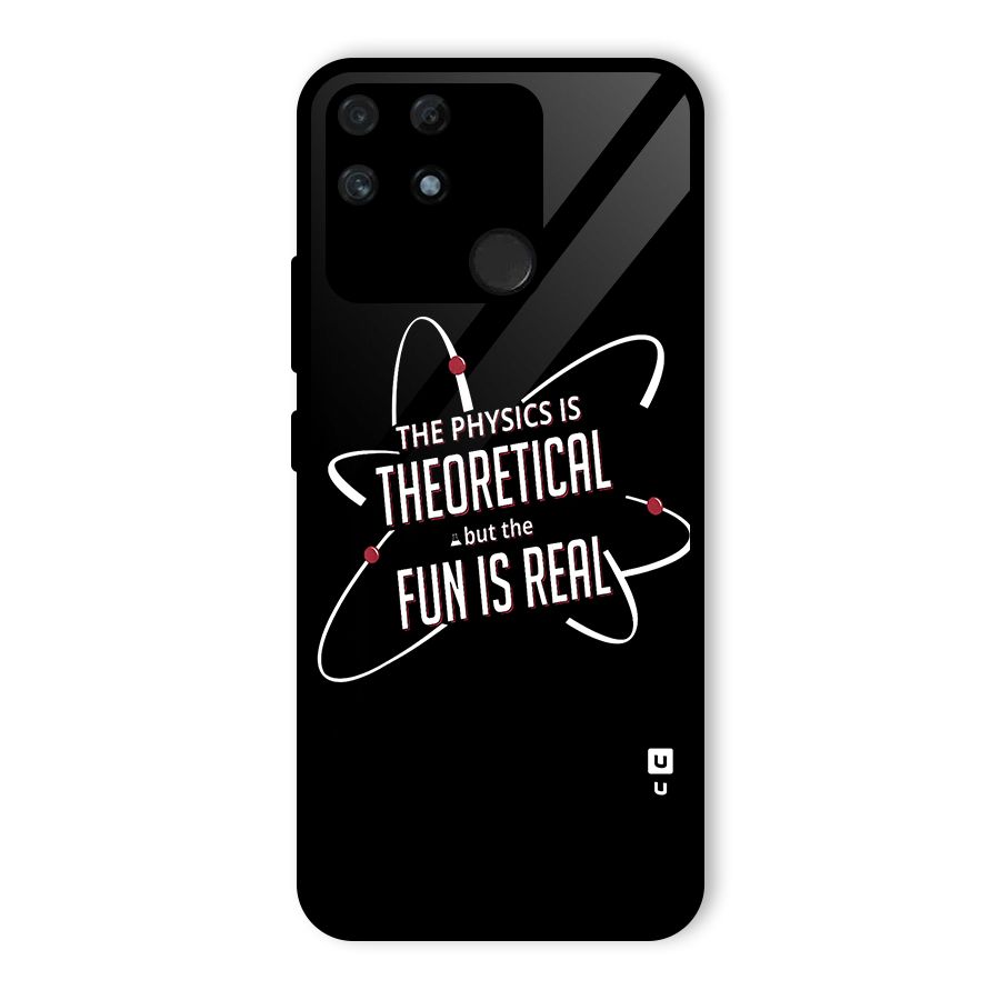 Physics Theoretical Fun Real Glass Back Case for Realme Narzo 50A