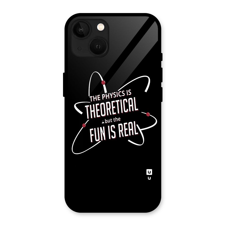 Physics Theoretical Fun Real Glass Back Case for iPhone 13