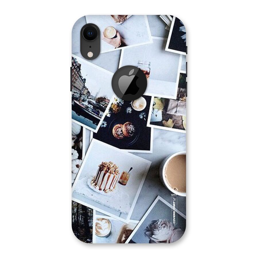 Pictures Coffee Back Case for iPhone XR Logo Cut
