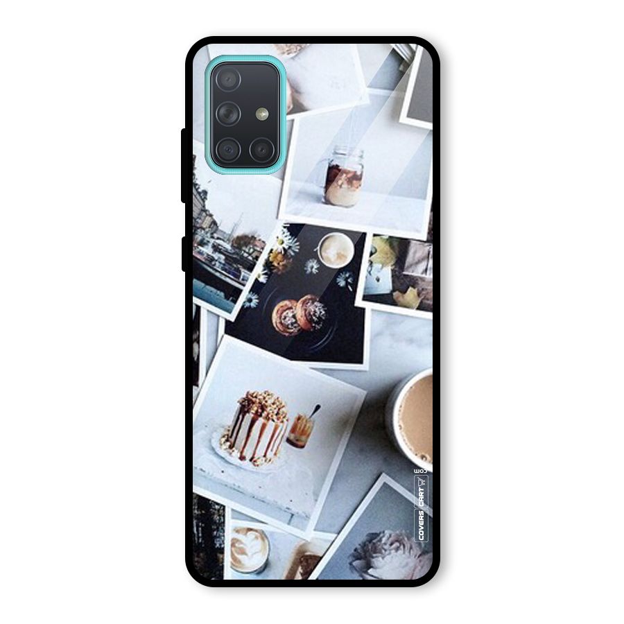Pictures Coffee Glass Back Case for Galaxy A71
