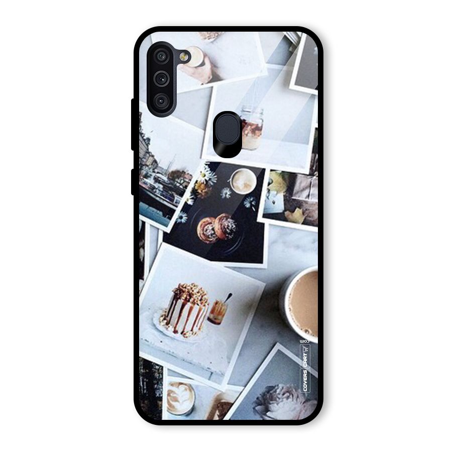Pictures Coffee Glass Back Case for Galaxy M11