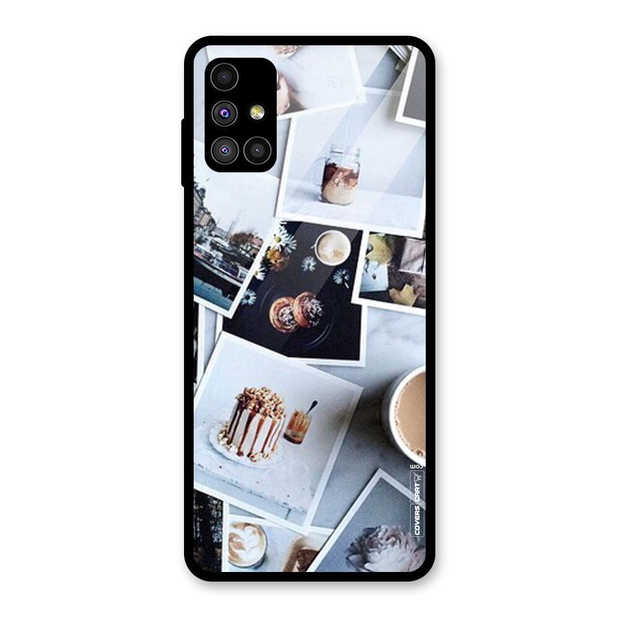 Pictures Coffee Glass Back Case for Galaxy M51