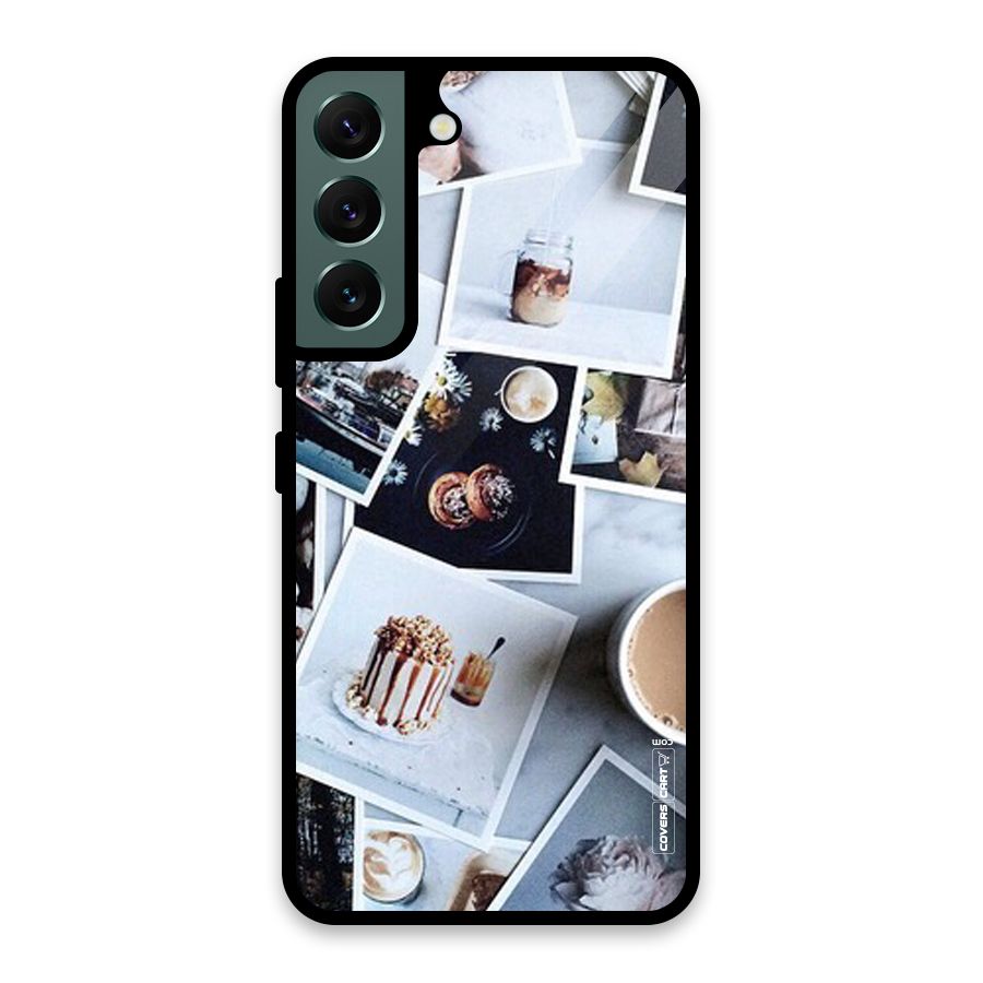 Pictures Coffee Glass Back Case for Galaxy S22 5G
