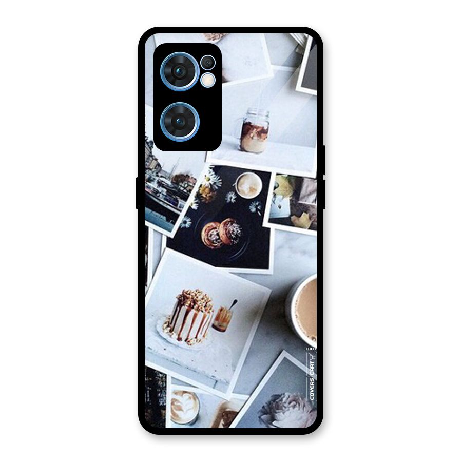 Pictures Coffee Glass Back Case for Oppo Reno7 5G