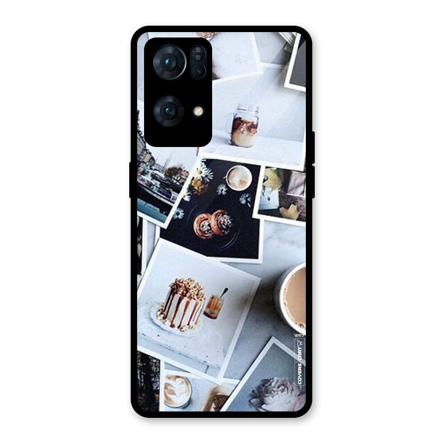 Pictures Coffee Glass Back Case for Oppo Reno7 Pro 5G
