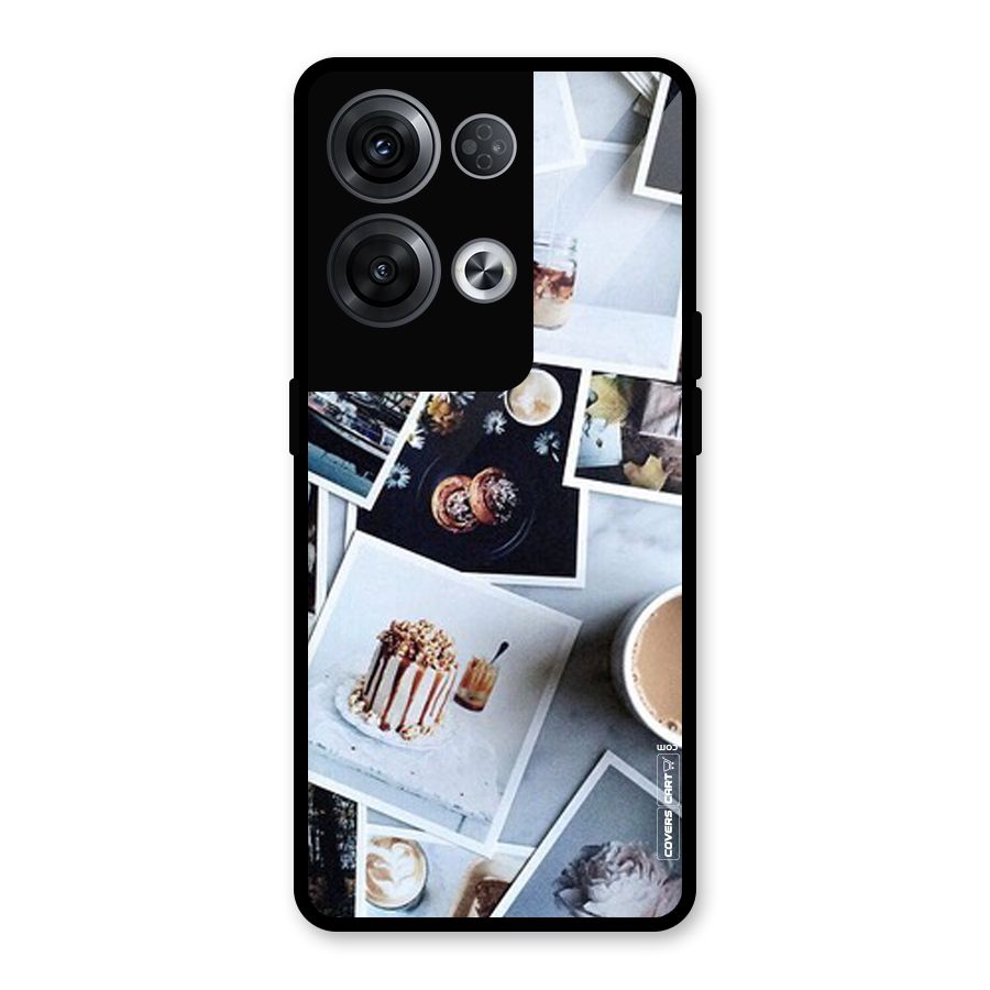 Pictures Coffee Glass Back Case for Oppo Reno8 Pro 5G