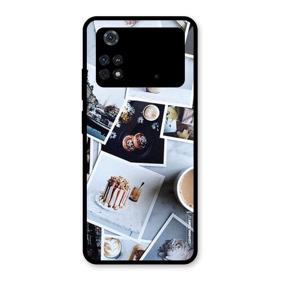 Pictures Coffee Glass Back Case for Poco M4 Pro 4G