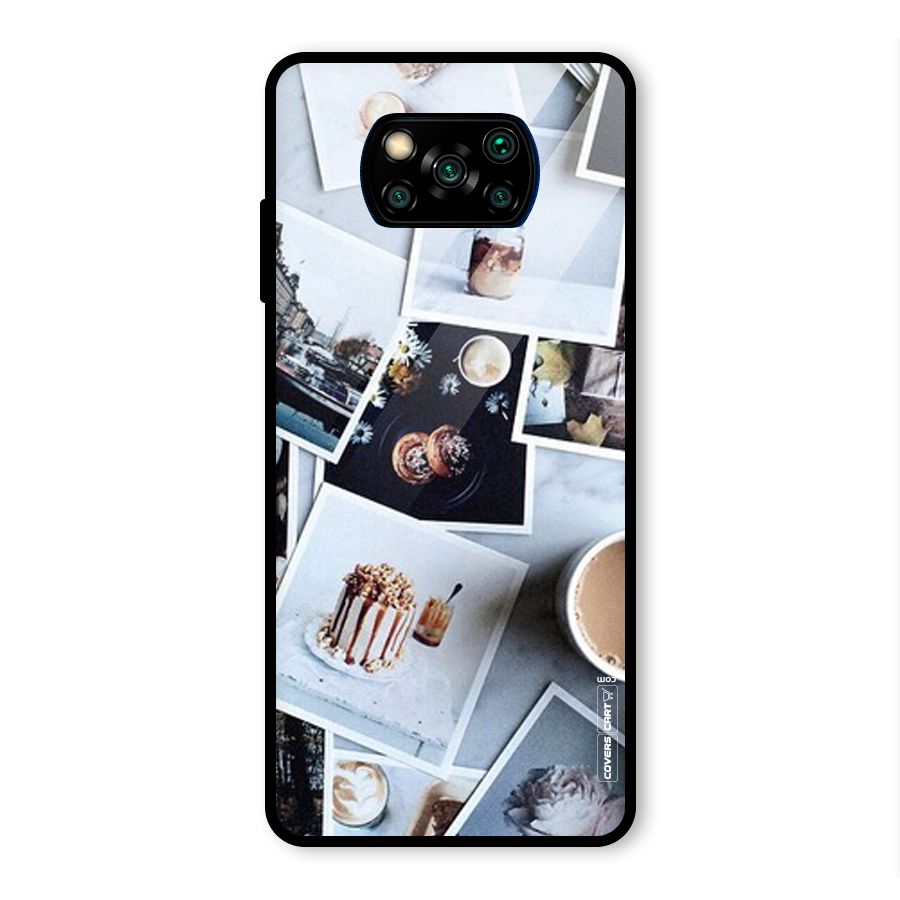 Pictures Coffee Glass Back Case for Poco X3 Pro