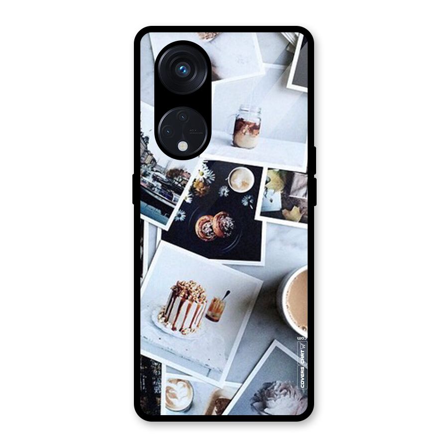 Pictures Coffee Glass Back Case for Reno8 T 5G