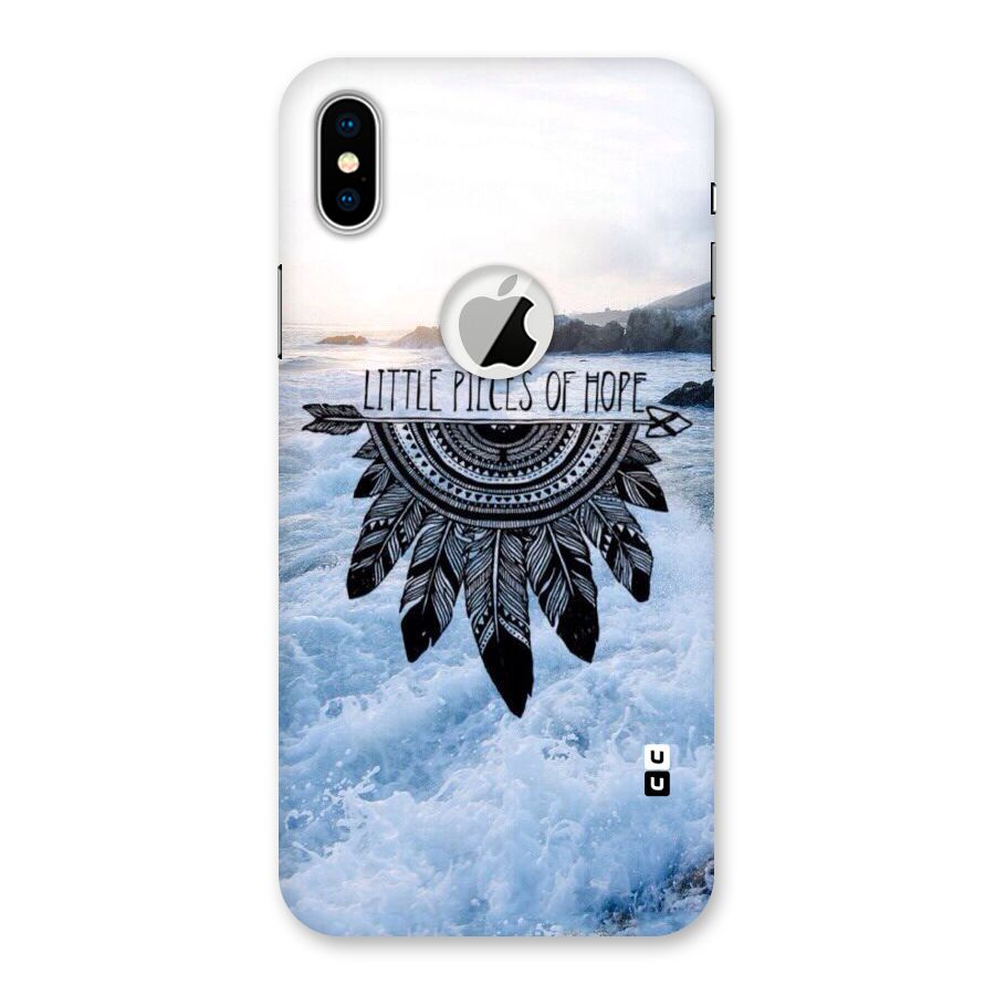 Pieces Of Hope Back Case for iPhone XS Logo Cut