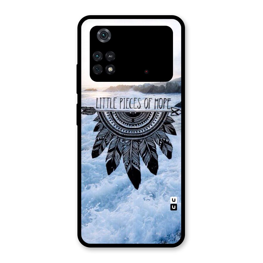 Pieces Of Hope Glass Back Case for Poco M4 Pro 4G