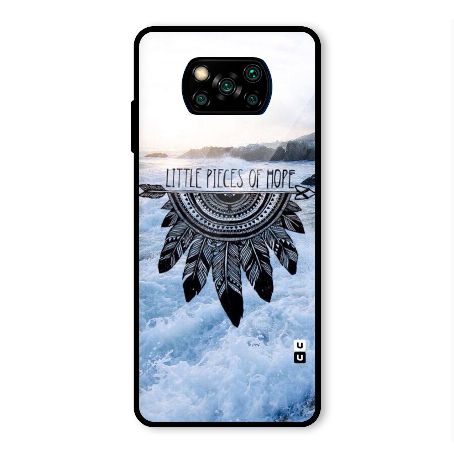 Pieces Of Hope Glass Back Case for Poco X3 Pro