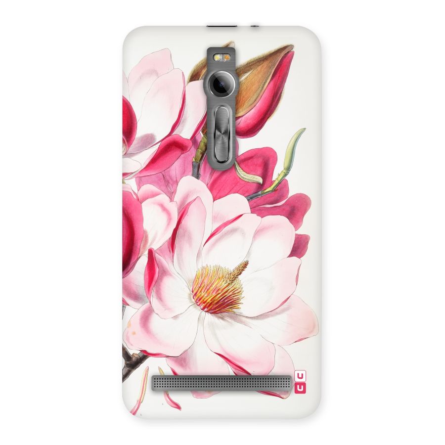 Pink Beautiful Flower Back Case for Asus Zenfone 2