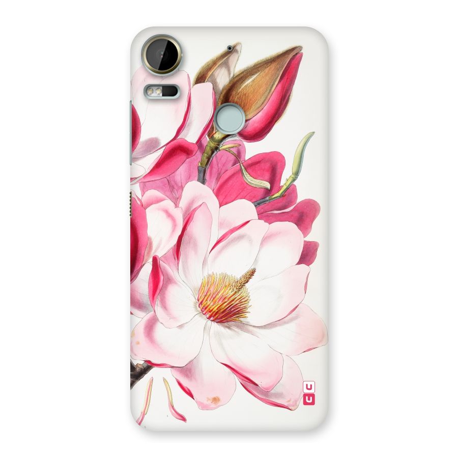 Pink Beautiful Flower Back Case for Desire 10 Pro
