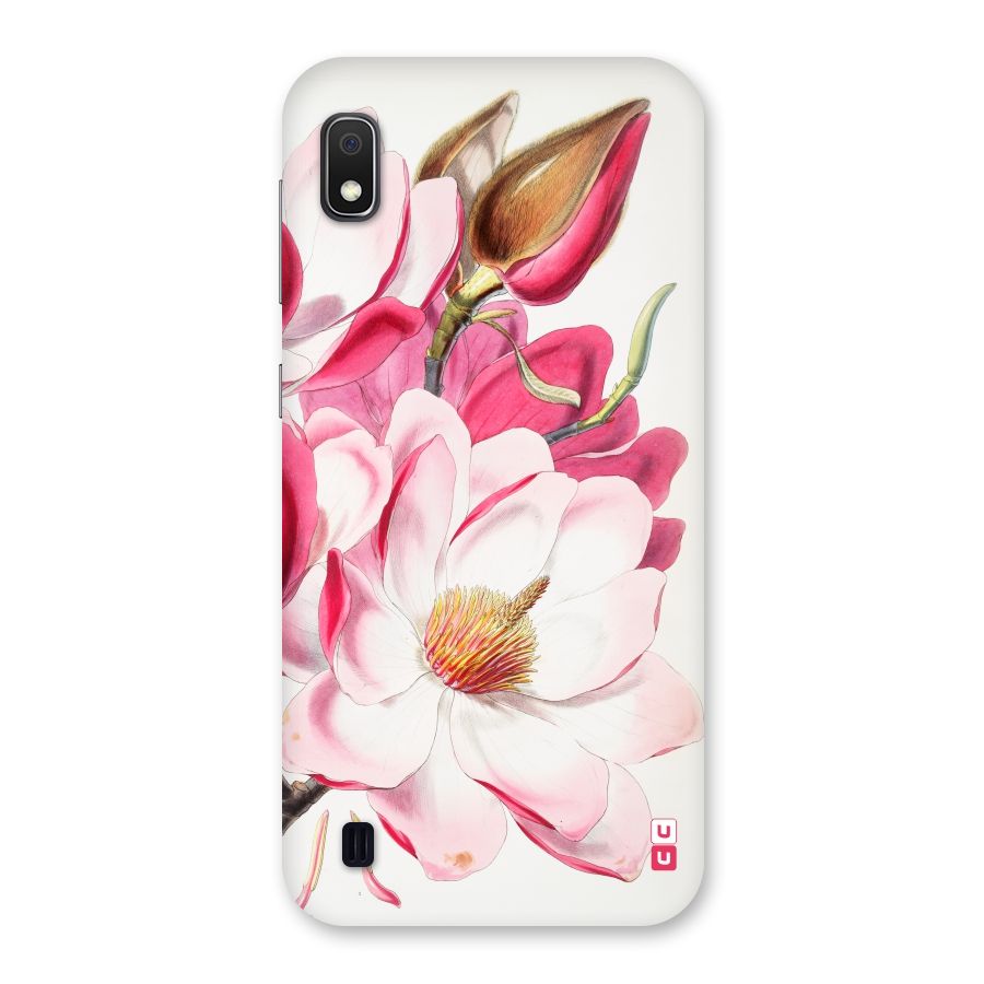 Pink Beautiful Flower Back Case for Galaxy A10