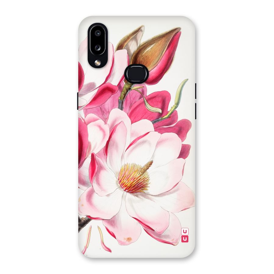 Pink Beautiful Flower Back Case for Galaxy A10s